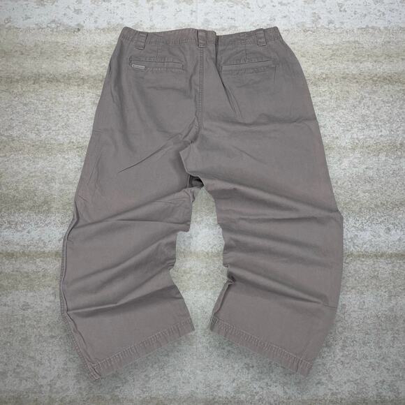 Columbia Hiking Khakis Pants Light Chocolate Brown Baggy Fit - Picture 1 of 4